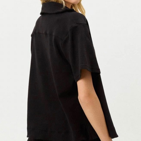 Frankie Bikini Coco Terry Button Up Shirt - Picture 2 of 8